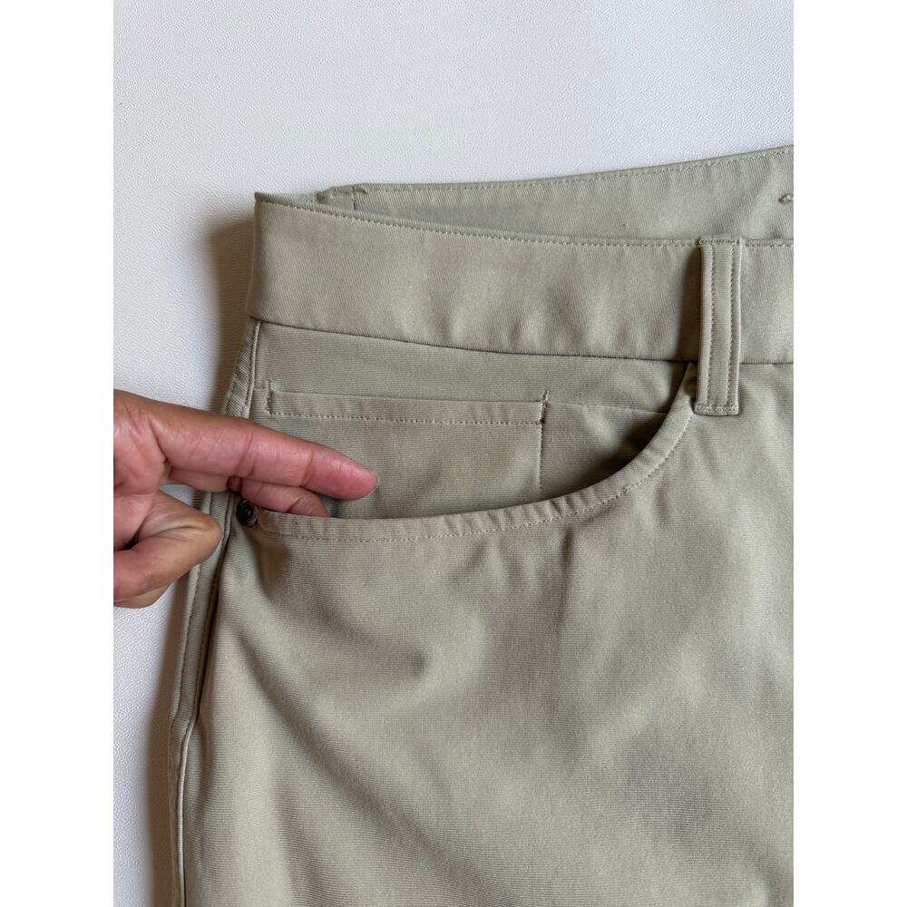 Lululemon Men's Raw Linen ABC Classic-Fit 5 Pocket Pants Size 35X29 - Picture 4 of 15
